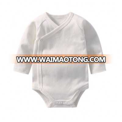 Cheap baby onesie OEM service baby plain white romper