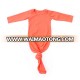 orange plain newborn baby clothes wholesale boutique girls jumpsuit infant toddlers clothing baby romper