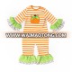 2018 newest fall winter baby girls long sleeve pumpkin pattern girls halloween romper